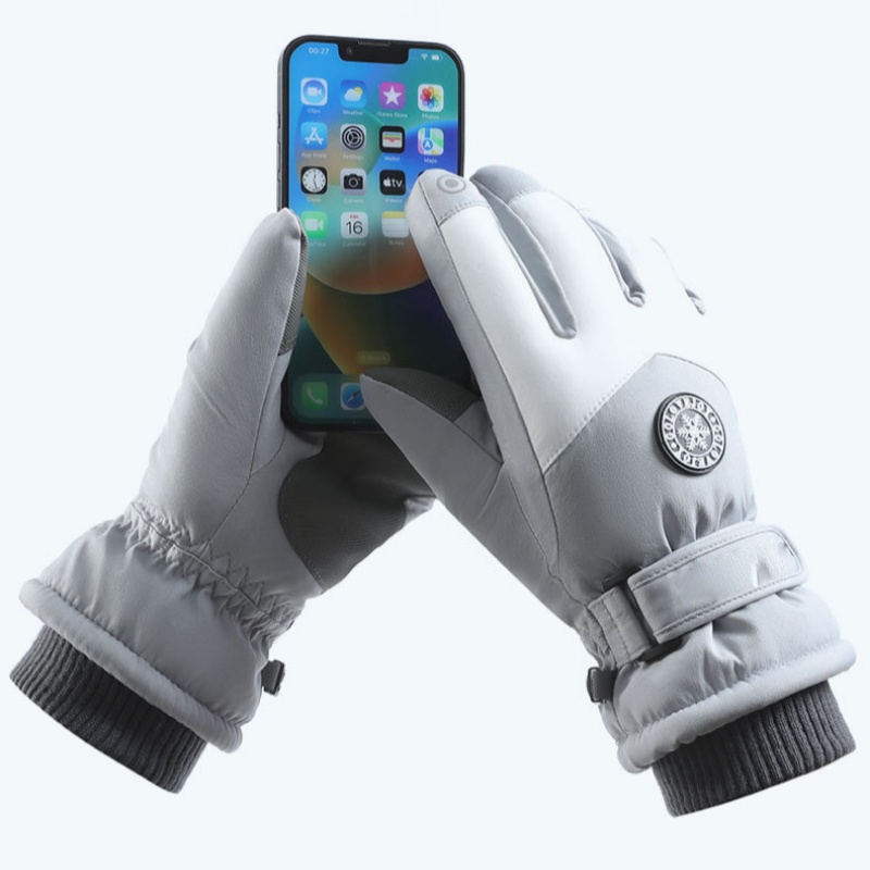 Ski Glove Waterproof - 男性と女性のための防水ウィンタースキーグローブ、スキー、スノーボード、ランニング、サイクリング、冬の作業用のタッチスクリーンスノーグローブ