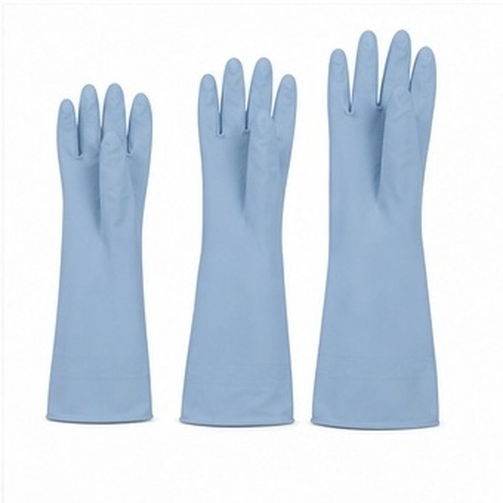 Dish Glove Rubber - 3組入り、長めの食器洗い用手袋。防水加工のゴム製で、キッチンでの清掃や、食器、衣類、家庭、レストランでの使用に再利用可能。
