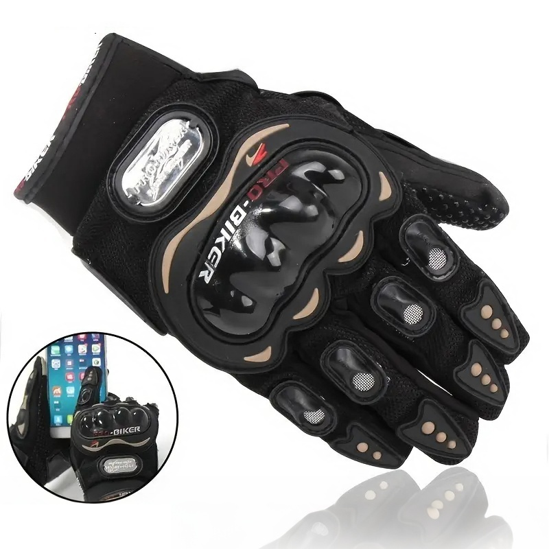 バイク用グローブ、サイクリング用グローブ、タッチスクリーン対 - Motorcycle Glove Knuckle のレビューと価格