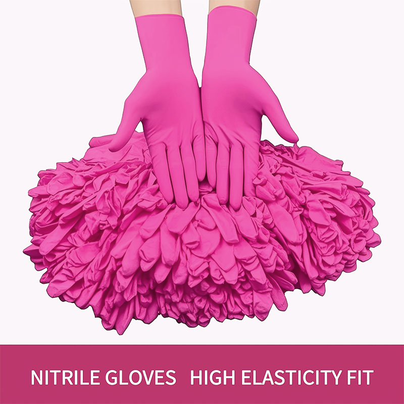 10-100 個のピンクニトリル使い捨て手袋、クリーナー、美 - Latex Disposable Glove のレビューと価格