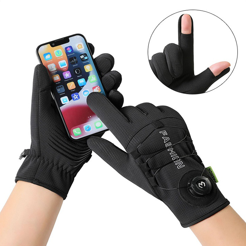 バイク用、秋冬用、暖かいフリース素材のフルパームグローブ。タ - Ski Glove Waterproof のレビューと価格
