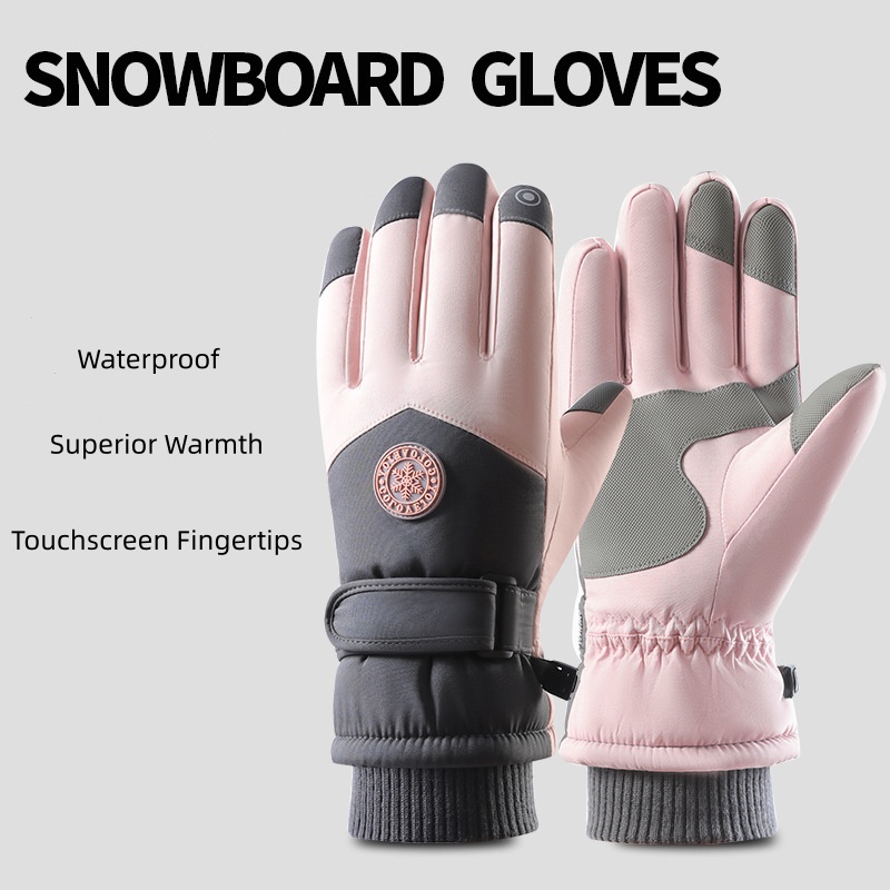 男性と女性のための防水ウィンタースキーグローブ、スキー、スノ - Ski Glove Waterproof のレビューと価格