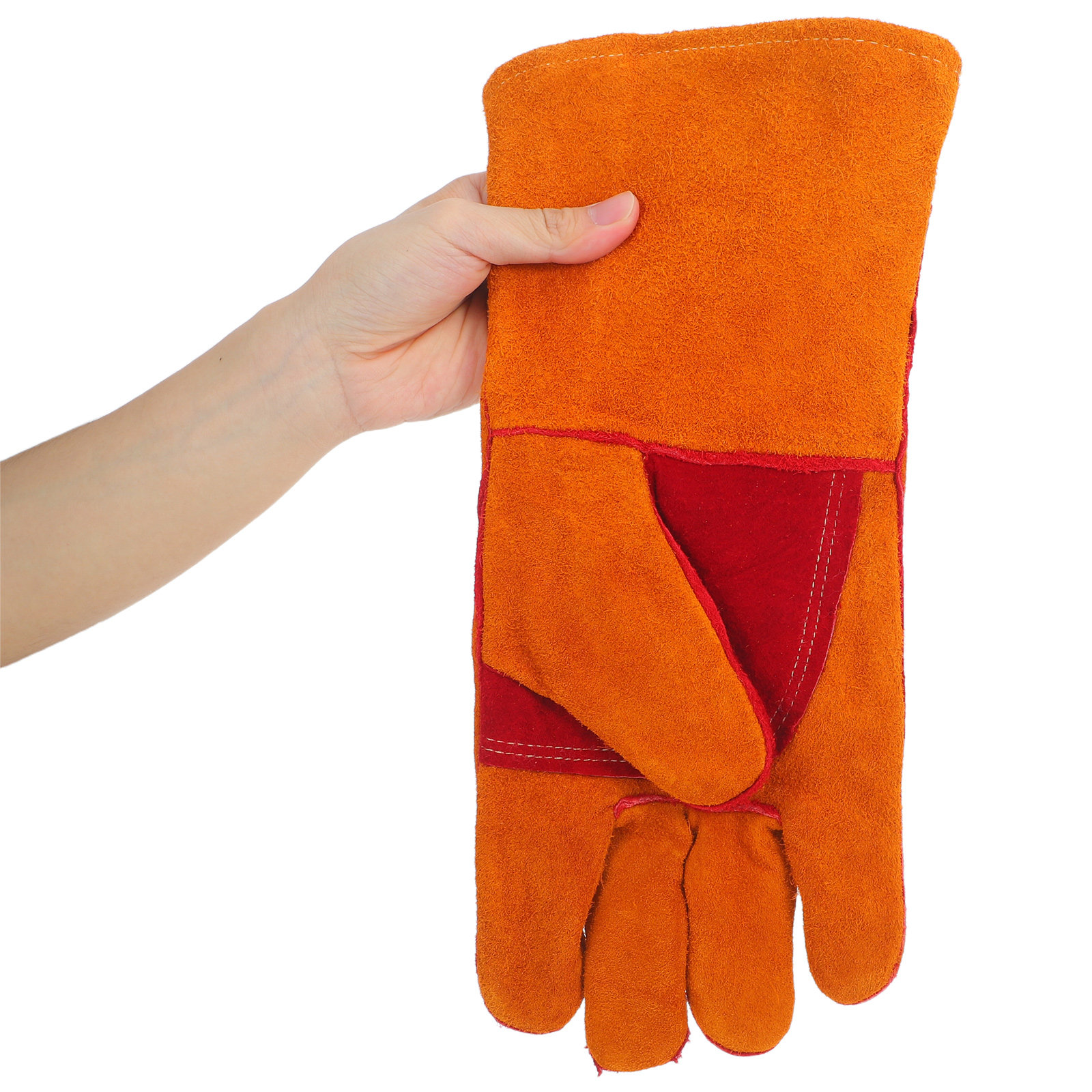 1組の電気溶接用手袋。牛革製で、耐火性、耐熱性に優れ、アーク - Heat Resistant Glove のレビューと価格