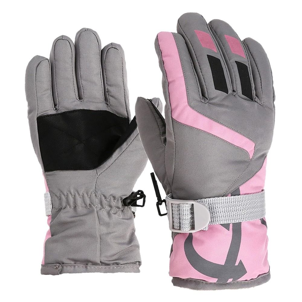 かわいい防風子供用スキーグローブ滑り止め防水ミトン厚く暖かい - Ski Glove Waterproof のレビューと価格